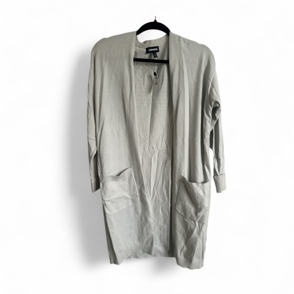 Express Light Gray Women's Cardigan